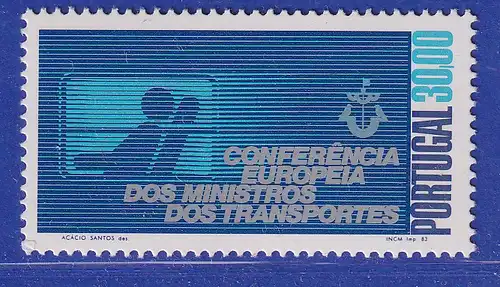 Portugal 1983 Eupopäische Transportminister-Konferenz Mi.-Nr. 1602 postfrisch **