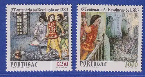 Portugal 1983 Revolution von 1383 Mi.-Nr. 1608-1609 postfrisch **