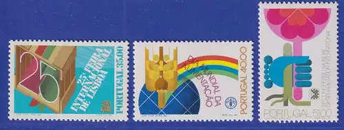 Portugal 1984 Internationale Ereignisse Mi.-Nr. 1626-1628 postfrisch **