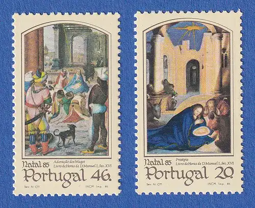 Portugal 1985 Weihnachten - Miniaturen Mi.-Nr. 1673-1674 postfrisch **