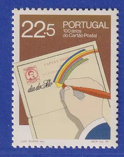 Portugal 1986 Tag der Briefmarke Mi.-Nr. 1701 postfrisch **