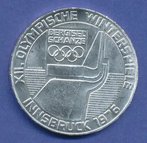 Österreich 100-Schilling Silber-Gedenkmünze, Olympische Spiele 1976 (Skischanze)