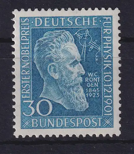 Bundesrepublik 1951 W. C. Röntgen Mi.-Nr. 147 postfrisch **