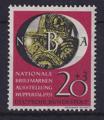Bundesrepublik 1951 Briefmarkenausstellung Wuppertal Mi.-Nr. 142 postfrisch **