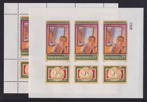 Ungarn 1978 Briefmarkenausstellung SOZPHILEX Mi.-Nr. 3274 KLB A und B **