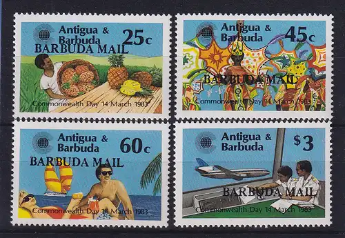 Barbuda 1983 Mi.-Nr. 650-653 postfrisch ** / MNH Commonwealth-Tag