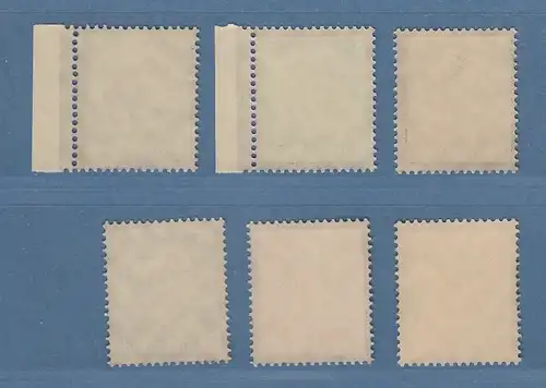 Deutsches Reich 1934 Hindenburg mit Trauerrand Mi.-Nr. 548-553 komplett ** 