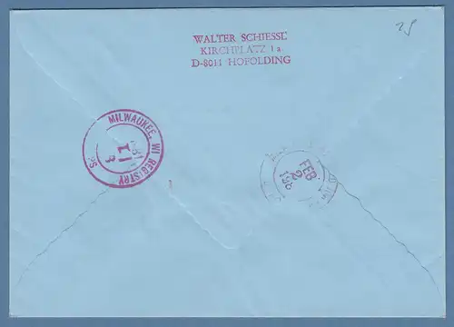 ATM 1.1 Wert 280 auf R-Lp-Brief Inbetriebnahme MWZD BERCHTESGADEN am 29.1.1981