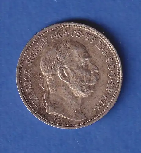 Österreich Silbermünze  Kaiser Franz Josef Ungarn 1 Krone, 1915