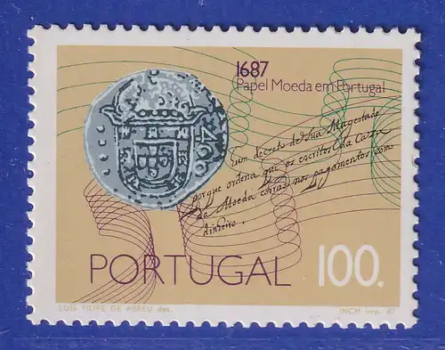 Portugal 1987 Königliche Bibliothek Rio de Janeiro Mi.-Nr. 1730 **