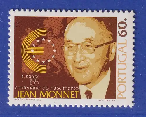 Portugal 1988 Jean Monnet französischer Wirtschaftsminister Mi.-Nr. 1755 **