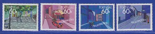 Portugal 1990 Grußmarken Typische Straßen in Lissabon Mi.-Nr. 1825-28 **