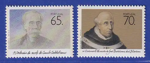 Portugal 1990 Todestage berühmter Schriftsteller Mi.-Nr. 1829-30 **