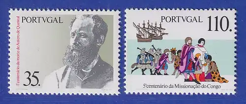 Portugal 1991 Geschichtliche Ereignisse Mi.-Nr. 1874-75 **