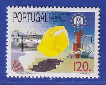 Portugal 1992 Europäische Jahr für Gesundheit am Arbeitsplatz Mi.-Nr. 1947 **