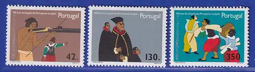 Portugal 1993 Ankunft der ersten Portugiesen in Japan Mi.-Nr. 1981-83 **
