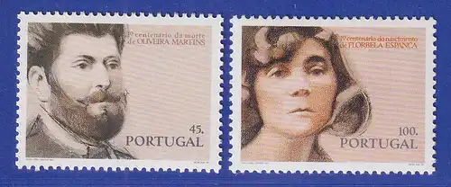 Portugal 1994 Bedeutende Persönlichkeiten des Kulturlebens Mi.-Nr. 2002-03 **