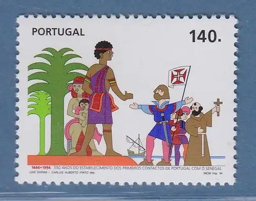 Portugal 1994 Landung der ersten Portugiesen in Senegal Mi.-Nr. 2056 **