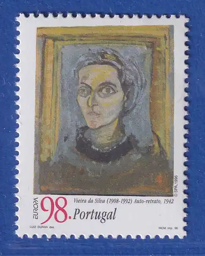 Portugal 1996 Europa Berühmte Frauen Helena Vieira da Silva Mi.-Nr. 2123 A **