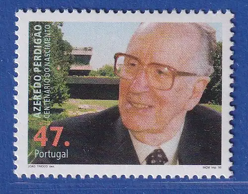 Portugal 1996 100. Geburtstag von Azeredo Perdigao Mi.-Nr. 2141 **