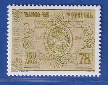 Portugal 1996 150 Jahre Bank von Portugal Mi.-Nr. 2165 **