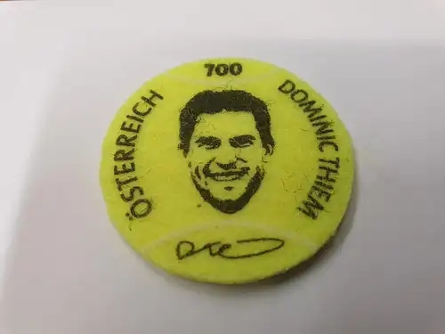 Österreich 2021 Briefmarke Tennisspieler Dominic Thiem 700Ct Tennisball-Filz **