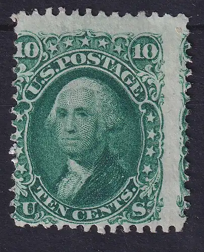 USA 1861 Freimarke 10 C George Washington Mi.-Nr. 20 II x a ungestempelt (*)