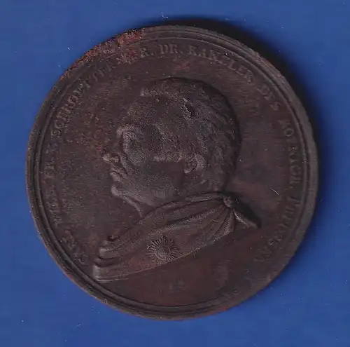 Medaille Preußen 1819 Bronze - Carl Wilhelm Freiherr von Schrötter 