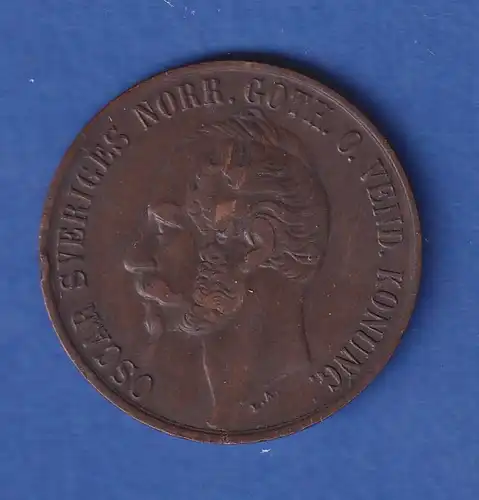 Schweden1858 Kursmünze 5 Öre