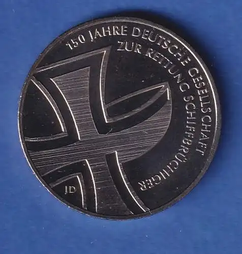 Bundesrepublik 10 Euro Gedenkmünze 150 Jahre DGzRS 2015 