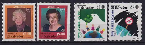 El Salvador 1998/99 Amerika: Frauen / Abrüstung Mi.-Nr. 2107-2108, 2171-2172 **