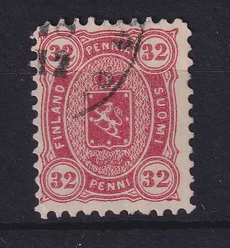 Finnland 1882 Wappen 32 Penni Mi.-Nr. 18 A y ⊙