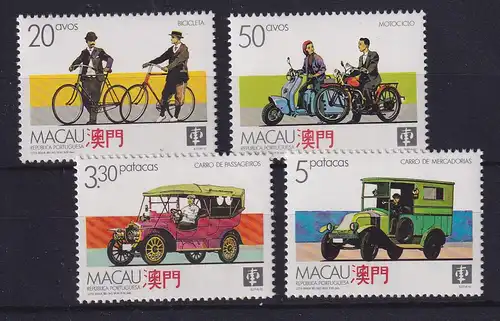 Macau 1988 Transportmittel Mi.-Nr. 596-599 postfrisch **