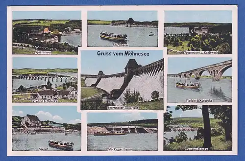 AK Gruß vom Möhnesee bei Soest