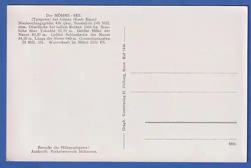 AK Gruß vom Möhnesee bei Soest