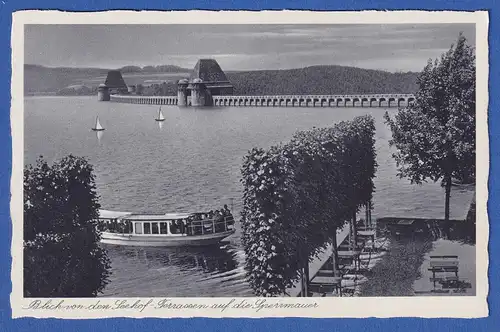 AK Möhnesee bei Soest Seehof-Terassen und Sperrmauer