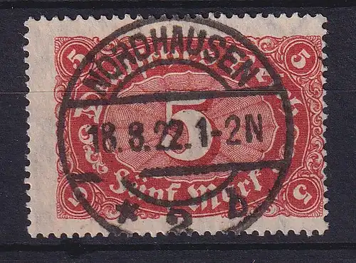 Dt. Reich Inflation, Mi.-Nr. 194 c bildschön gestempelt NORDHAUSEN gepr. INFLA