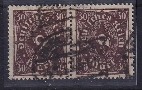 Dt. Reich Inflation Mi.-Nr. 231 b Paar aus Walzen-Bogen O und gepr. INFLA