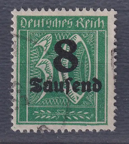 Dt. Reich Inflation, Mi.-Nr. 278 PF IV gestempelt u. gepr. INFLA