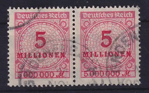 Dt. Reich Inflation Mi.-Nr. 317 A P HT Sprung in Rosette gest. gepr. Infla 