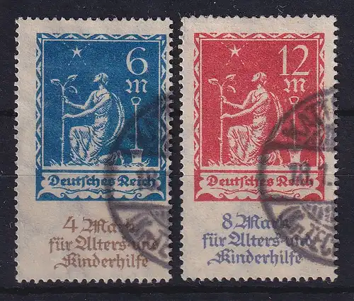 Dt. Reich Inflation, Mi.-Nr. 233-234 gestempelt und gepr. INFLA