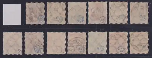 Dt. Reich Inflation Mi.-Nr. 301-312 B (Mi.-Nr. 307 fehlt) 13 Werte O gepr. INFLA