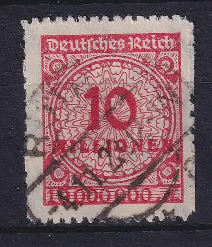 Dt. Reich Inflation, Mi.-Nr. 318 B P gestempelt und gepr. INFLA