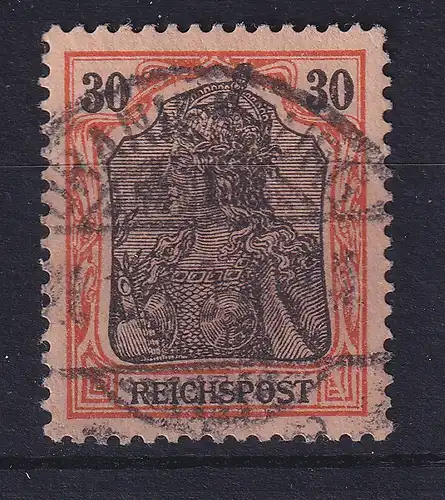 Dt. Reich Germania Reichspost Mi.-Nr. 59 X weißer Keil unten rechts im Rahmen O