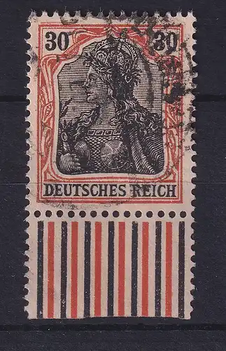 Dt. Reich Germania Kriegsdruck Mi.-Nr. 89 II x W UR gestempelt und geprüft 