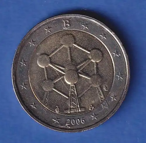Belgien 2006 2-Euro-Sondermünze 50 Jahre Atomium in Brüssel bankfr. unzirk. 