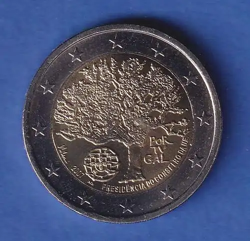 Portugal 2007 2-Euro-Sondermünze EU-Ratspräsidentschaft bankfr. unzirk. 