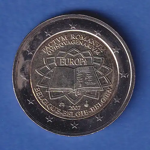 Belgien 2007 2-Euro-Sondermünze Römische Verträge bankfr. unzirk. 