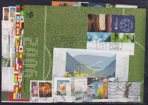 Bundesrepublik Jahrgang 2006 alle Briefmarken kpl. gestempelt 