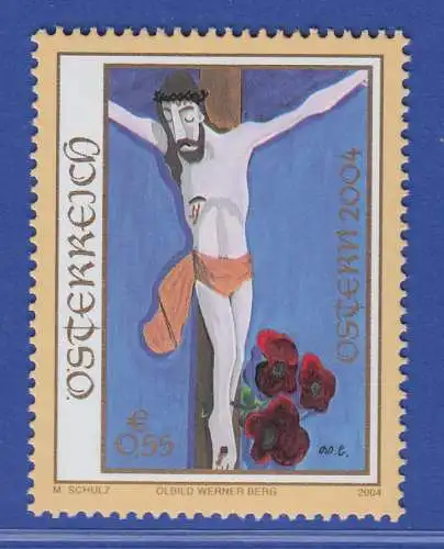 Österreich 2004 Sondermarke Werner Berg Gemälde Bauern-Christus   Mi.-Nr. 2470